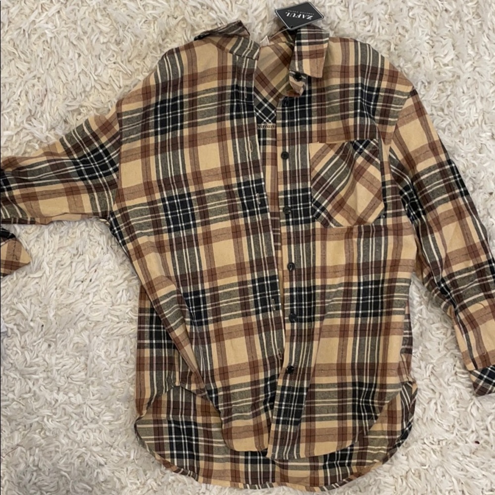 Brown and Cream Flannel